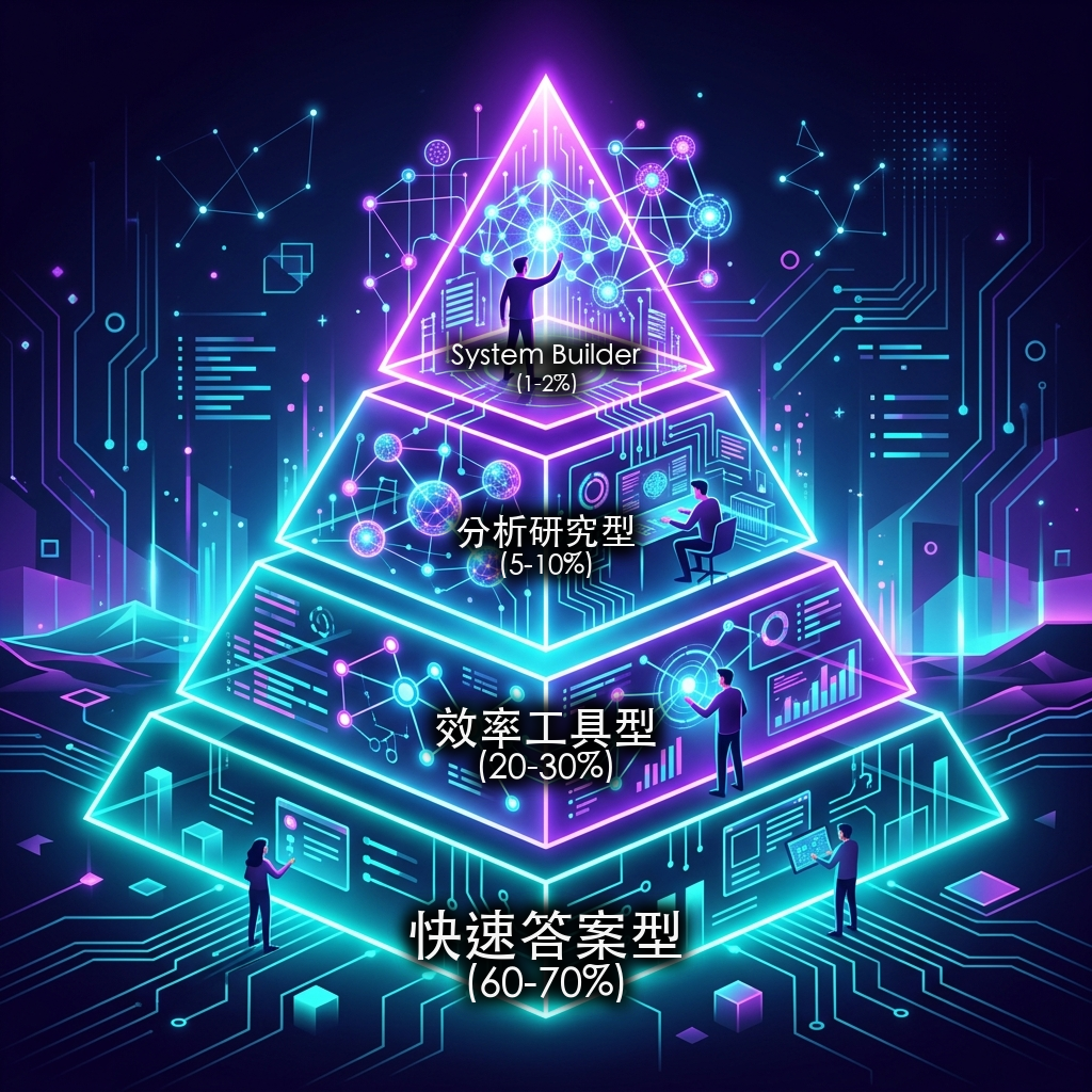 AI 使用者的四個層次