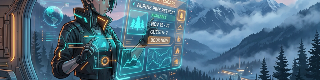 Hermes Agent Automated Hotel Reservation in Mountain Forest Park